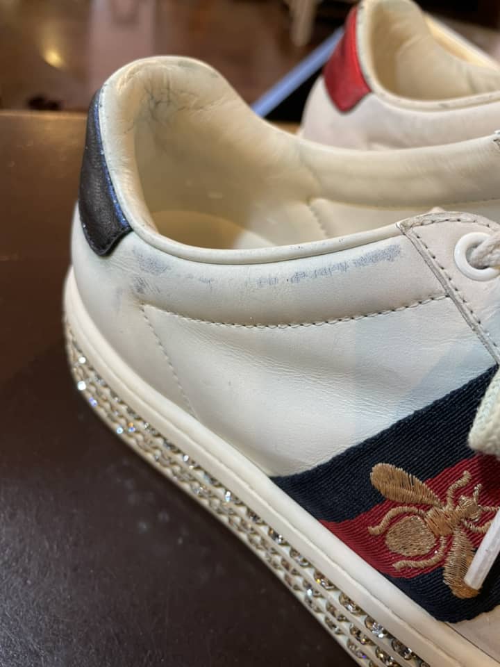 GUCCI（グッチ）スニーカー　クリーニング＆染め直し | 靴修理