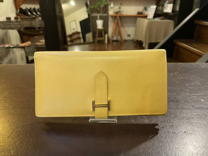 HERMES（エルメス）長財布　クリーニング＆染め直し | 革小物修理