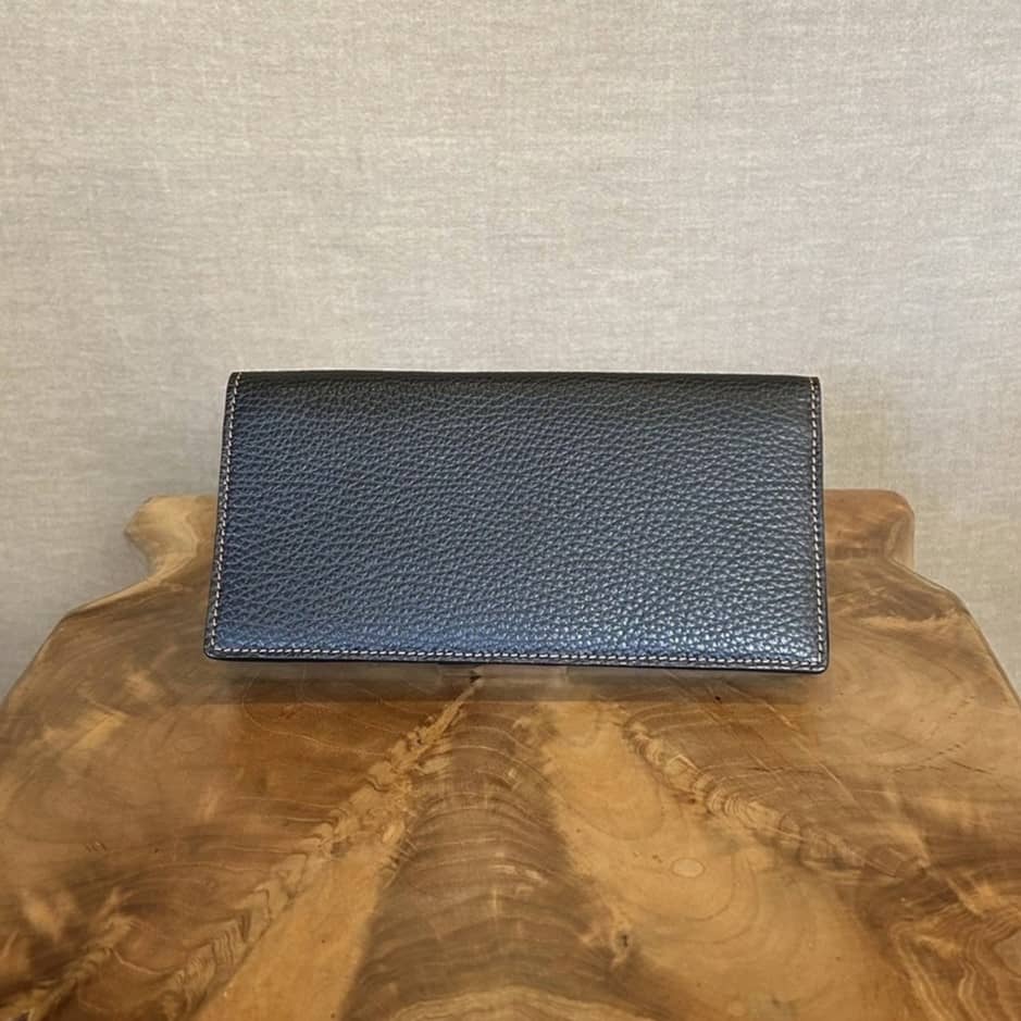 【オーダーメイド革小物】本革二つ折り長財布（小銭入れあり） | シューズと揃える革小物